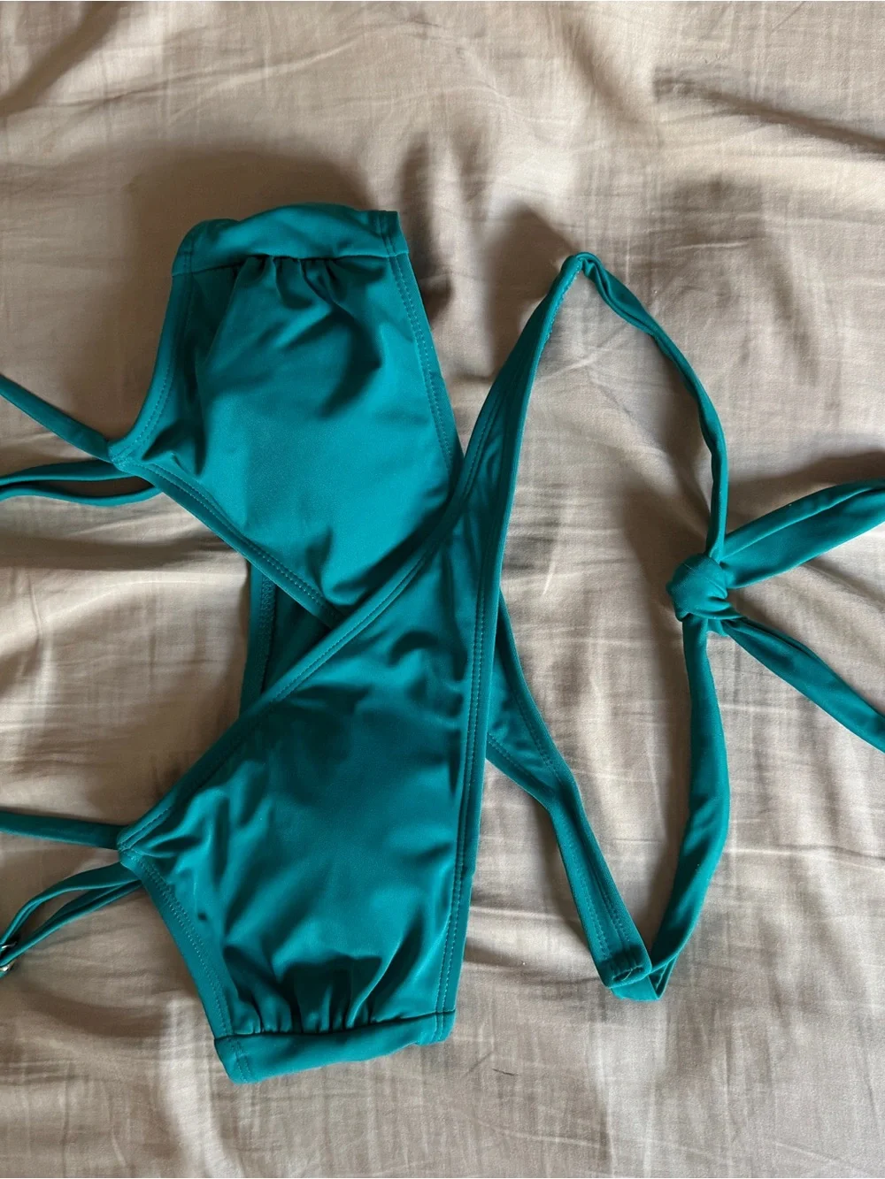 Xhilaration Teal Wrap Bikini Set - Women Swim